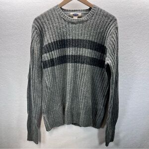 Old Navy Lambswool Vintage Ribbed Sweater Womens M Warm‎ Winter Gray 2777